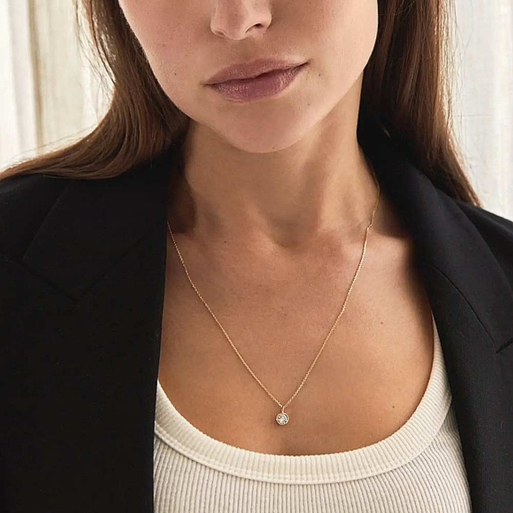 Idyl Solo V 0.50 Carat Lab Diamond Pendant